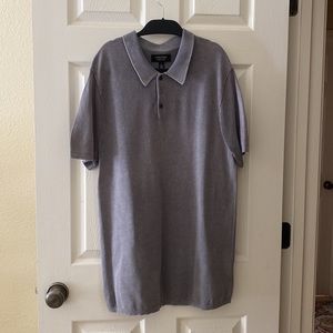 Nordstrom Grey Textured Polo
